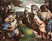 BASSANO, Jacopo The Three Magi ww oil on canvas